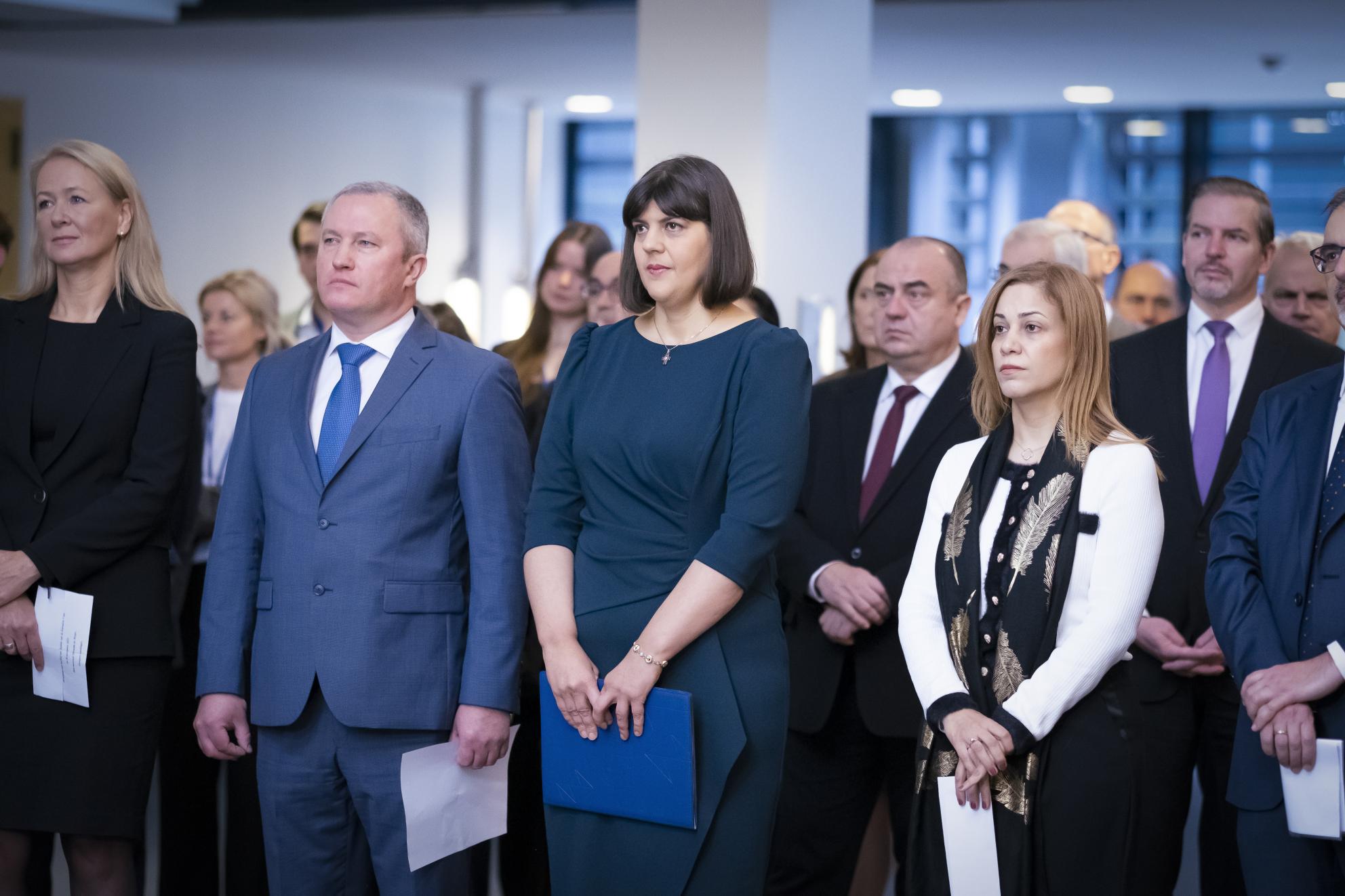 Solemn Undertaking, 30 November 2023, European Prosecutors for the Netherldans, Lithuania, European Chief Prosecutor Laura Codruța Kövesi, European Prosecutors for Romania, Cyprus, Deputy ECP Petr Klement