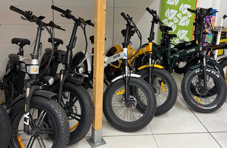 ebikes in a shop