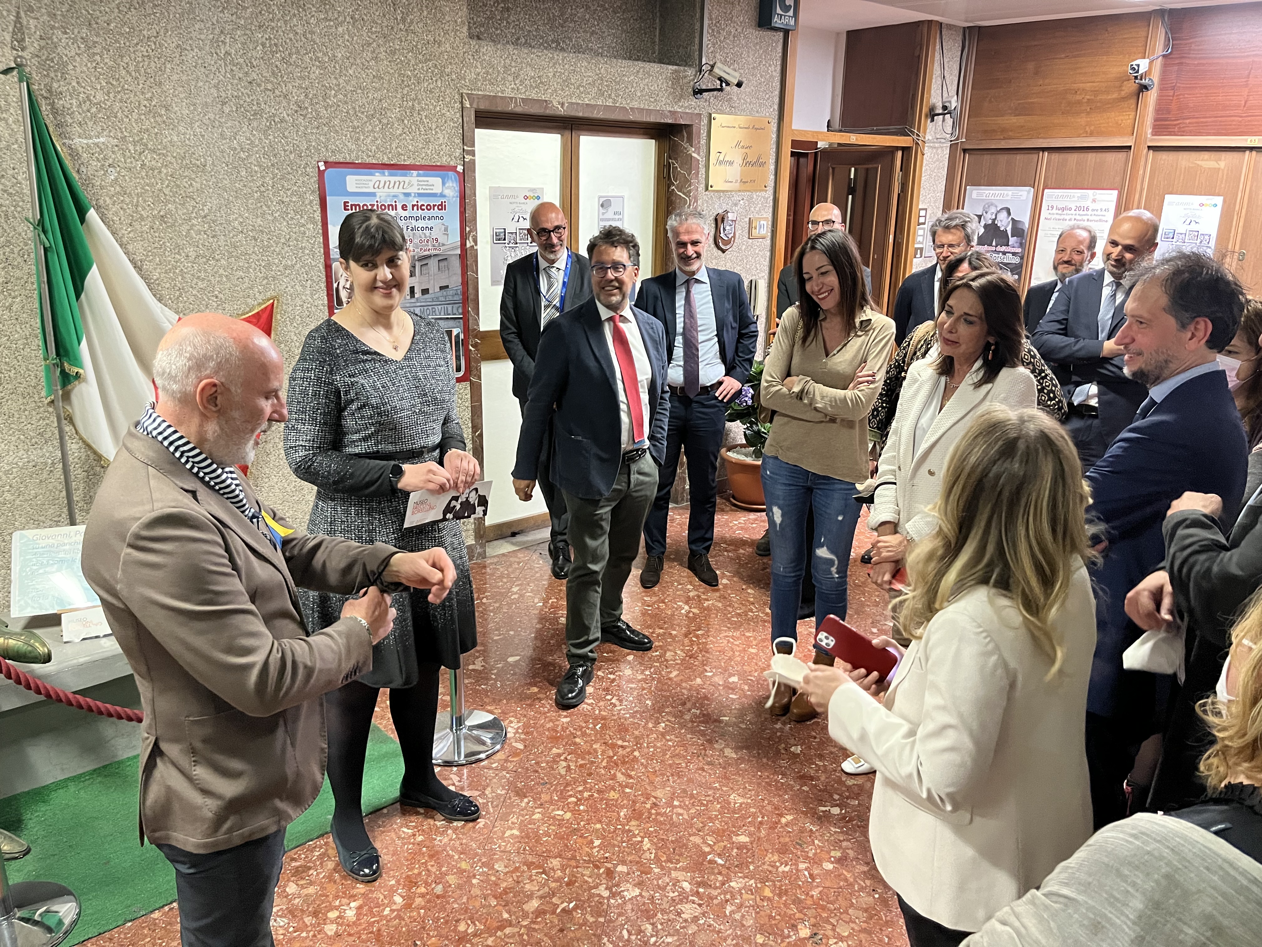 Laura Kövesi visits Falcone-Borsellino museum