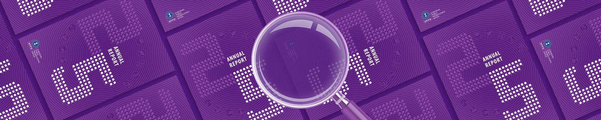 Banner features the cover of EPPO's Annual Report 2025