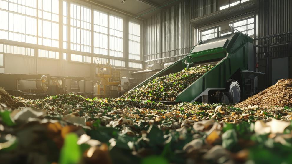 ecological waste sorting facility