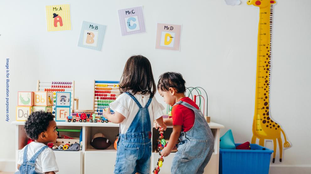 nursery, children playing