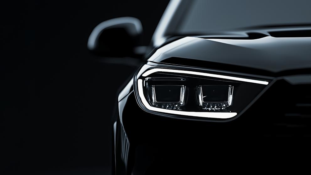 black luxury car