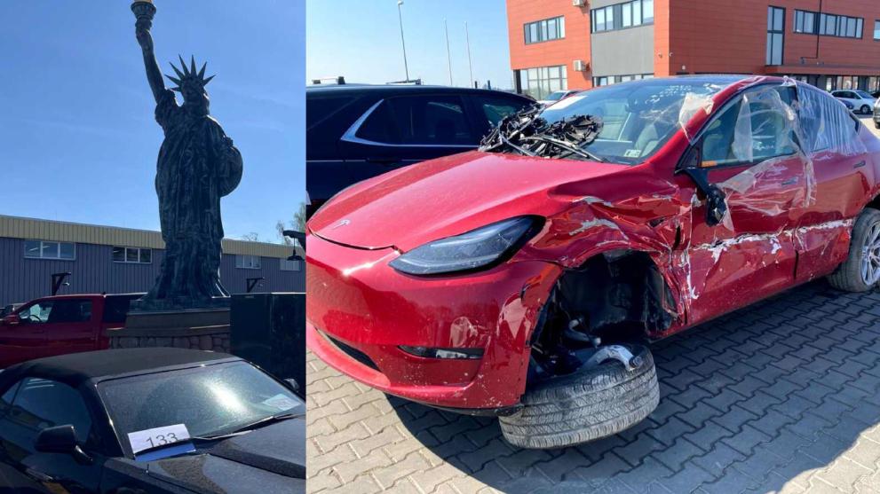 Damaged cars seized in investigation