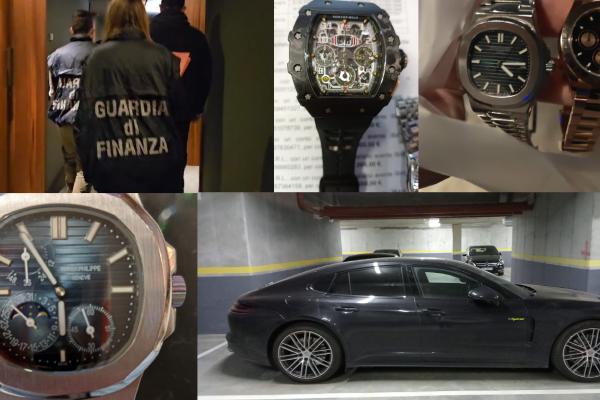 luxury watches, cars, officers