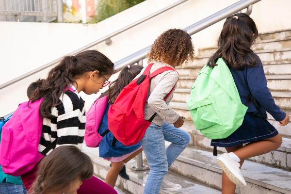 children going to school