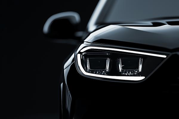 black luxury car